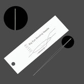 Stainless Steel Collapsible Big Eye Needles (1 PC) 4 Inch 0.2 MM Thick For Seed Beads Beading Jewellery Making Embroidery Silver Color